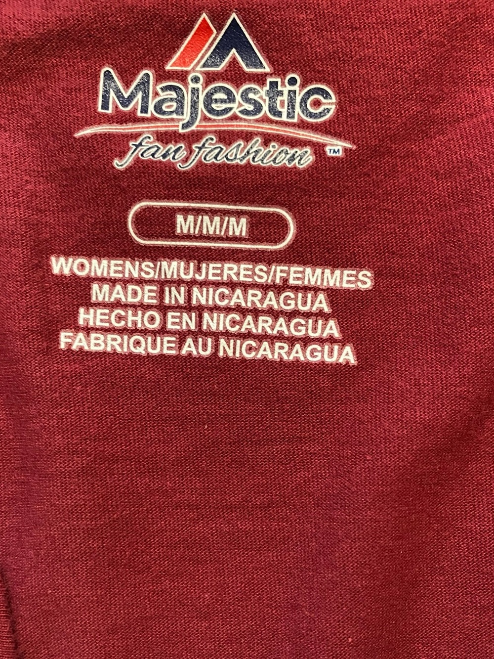 Washington Redskins Reds women’s Lace-Up Long Sleeve Team Shirt - Picture 2 of 14